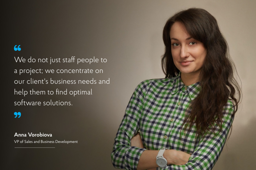 Quote of NIX's VP of Sales & Business Development, Anna Vorobiova 