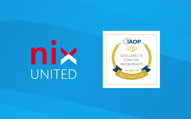 The Excellence in Strategic Partnerships award received by NIX United