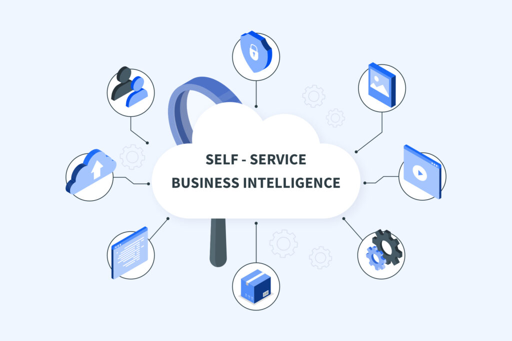 The components of self-service business intelligence architecture