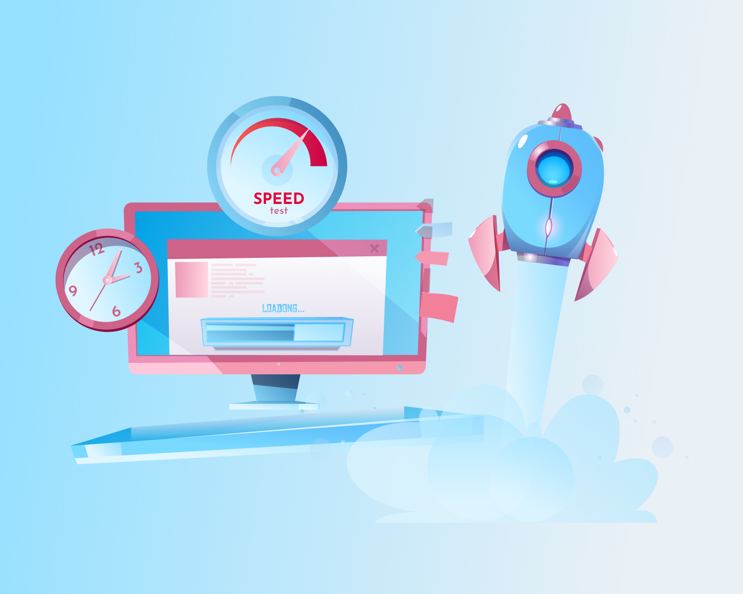 website speed optimization example