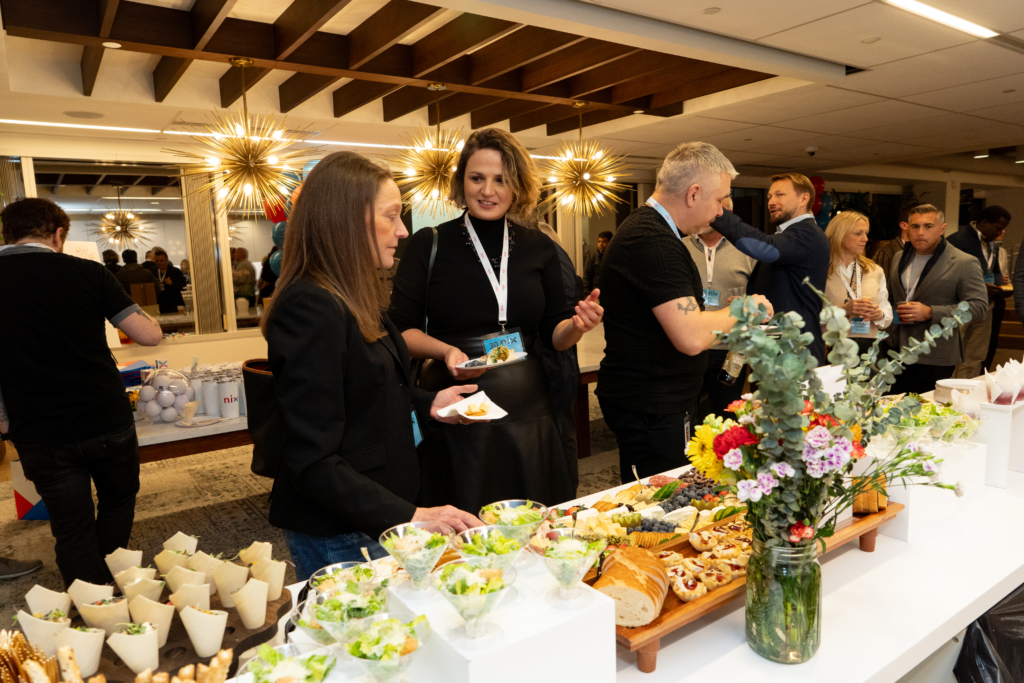 Guests Chatting at NIX 30th Anniversary